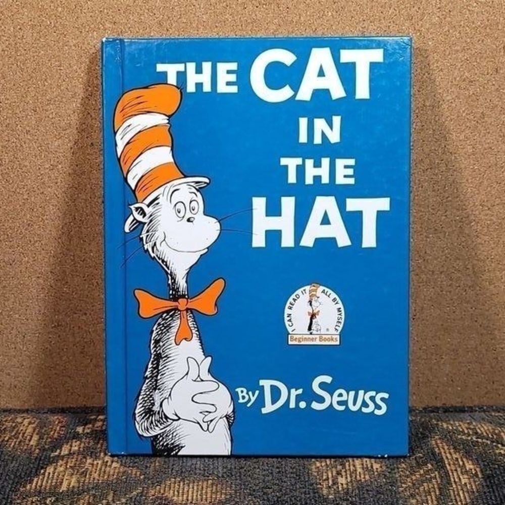 The Cat in The Hat By Dr. Seuss- Hard Cover Book #1